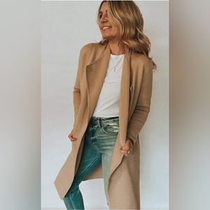 Chicwish Light Tan Coatigan